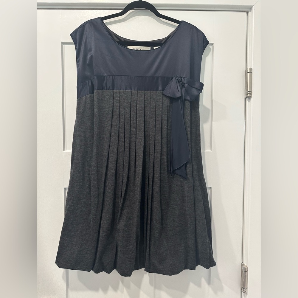 Laundry by Design Satin and Wool Mini Dress Women’s Size 12